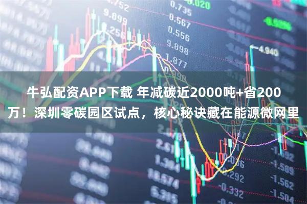 牛弘配资APP下载 年减碳近2000吨+省200万！深圳零碳园区试点，核心秘诀藏在能源微网里